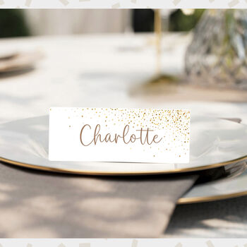 Confetti Personalised Wedding Place Cards, 2 of 8