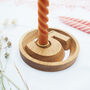 Five Year Anniversary Wood Personalised Candle Holder, thumbnail 5 of 6