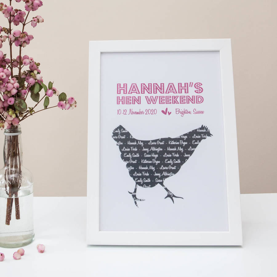 Personalised Hen Party Print, 1 of 6