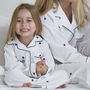 Personalised Girl's Embroidered Star Cotton Pyjamas, thumbnail 4 of 7