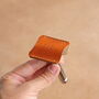Personalised, Handstitched Leather Razor Cover, thumbnail 4 of 7