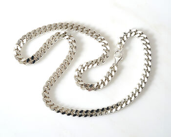 Chunky Sterling Silver Chain Necklace For Men, 3 of 4