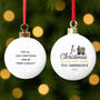 Personalised 1st Christmas In Our New Home Bauble, thumbnail 1 of 4