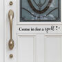 Come In For A Spell Halloween Door Sticker, thumbnail 1 of 1