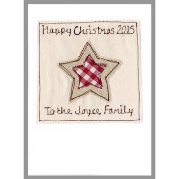 Personalised Star Christmas Card For Him, 9 of 12