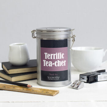 Personalised Teacher Tea Gift In Tin, 4 of 6