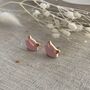 Cute Pink Fox Stud Earrings, thumbnail 3 of 6