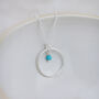 Sterling Silver And Turquoise Celestial Pendant, thumbnail 1 of 3