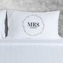 Personalised Wreath Pillowcase For Couples, thumbnail 1 of 2