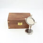 Personalised 18th Anniversary Silver Colour Desk Clock, thumbnail 8 of 12