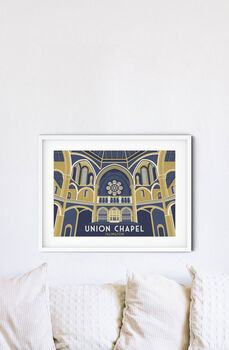 Union Chapel London Travel Poster Art Print, 2 of 6