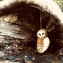 Tyto Alba Barn Owl Fair Trade Handmade Animal Felt, thumbnail 2 of 5