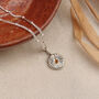 Sunburst Birthstone Necklace In Silver Or Gold, thumbnail 1 of 12