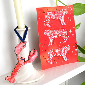 Wooden Lobster Hanging Decoration, 3 of 5