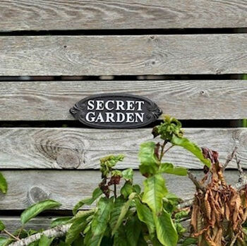 Cast Iron 'Secret Garden' Plaque, 5 of 5