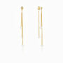 Silver Or Gold Filled Layered Pearl Drop Earrings, thumbnail 4 of 7