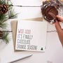 Chocolate Orange Season Christmas Card, thumbnail 1 of 3