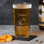 Personalised Rugby Pint Glass, thumbnail 2 of 3
