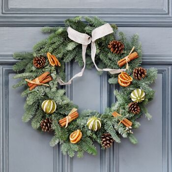 Make Your Own Luxury Fresh Pine Christmas Wreath Kit, 6 of 6