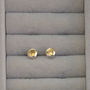 Citrine And Silver Stud Earrings, thumbnail 3 of 4