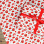 Pop Art Cherry Wrapping Paper Roll Or Folded, thumbnail 2 of 3