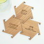 Personalised Wooden Oak Interlocking Jigsaw Coasters, thumbnail 5 of 7