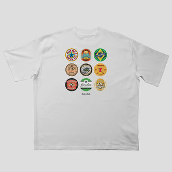 Newcastle Beer Mats Oversized T Shirt, 4 of 10