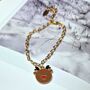 Gold Christmas Reindeer Charm Necklace, thumbnail 1 of 2