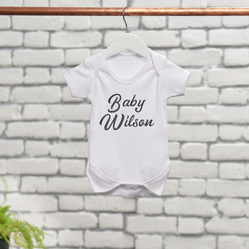 Personalised Father And Child T Shirt And Baby Grow Set, 2 of 9