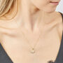 Personalised Solid 9ct Yellow Gold 12mm Disc Necklace, thumbnail 3 of 9