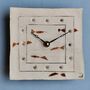 Handmade Ceramic Small Wall Clock Fish Shoal, thumbnail 2 of 6