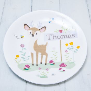 Personalised Ceramic Woodland Animals Breakfast Set, 4 of 9