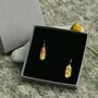 Orange Glass Sterling Silver Pendant Necklace, thumbnail 11 of 12