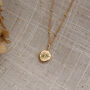 Gold Sunburst Birthstone Boho Necklace, thumbnail 5 of 6