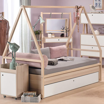 Spot Kids Tipi Bed Trolley With Trundle Drawer, 2 of 6