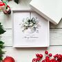 Special Friends Personalised Christmas Card, Eucalyptus Bauble Design, thumbnail 3 of 5