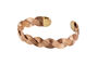 Handmade Braided Copper Healing Bracelet With Gold Accents, thumbnail 1 of 2