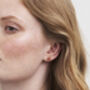 English Rose Gold Stud Earrings, thumbnail 2 of 7