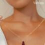 Red Pomegranate Seed Necklace, thumbnail 10 of 10
