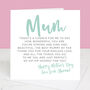 Mother's Day Card Personalised For Mum, thumbnail 3 of 3