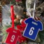 Personalised Football Shirt Bauble, thumbnail 1 of 3