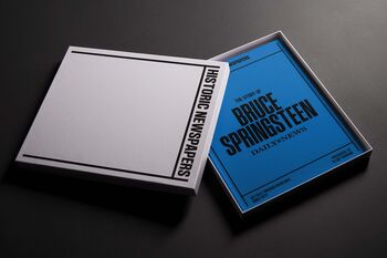 Bruce Springsteen Personalised Gift Music Legend Deluxe Book, 3 of 10