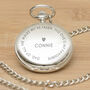 Personalised Father Of Bride Pocket Watch, thumbnail 1 of 6