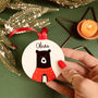 Personalised Christmas Jumper Bear Bauble, thumbnail 1 of 2