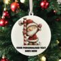 Personalised Christmas Gonk Gnome Hanging Bauble Decoration, thumbnail 11 of 11