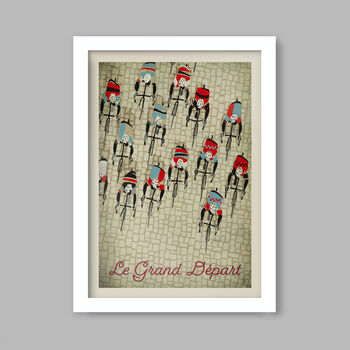 Le Grand Départ Cycling Poster Print, 3 of 3