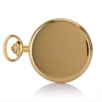 Numerals Skeleton Pocket Watch – Gold Plated, 4 of 8