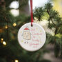 1st Xmas As A Grandfather Personalised Tree Decoration, thumbnail 1 of 2