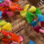 Recycled Straw And Paper Rainbow Garland, thumbnail 3 of 5