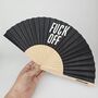 Handheld Fuck Off Folding Fan, thumbnail 1 of 2
